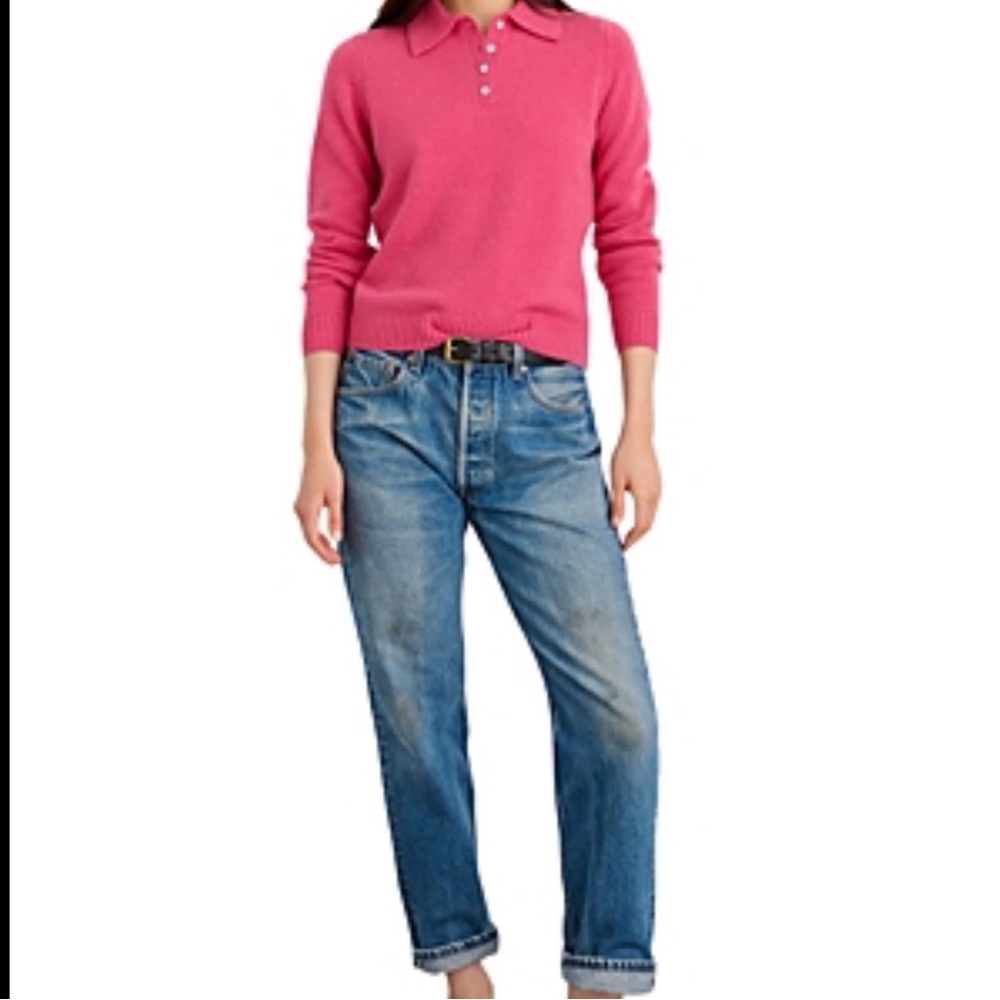 Alex Mill Alice polo, pink, size small